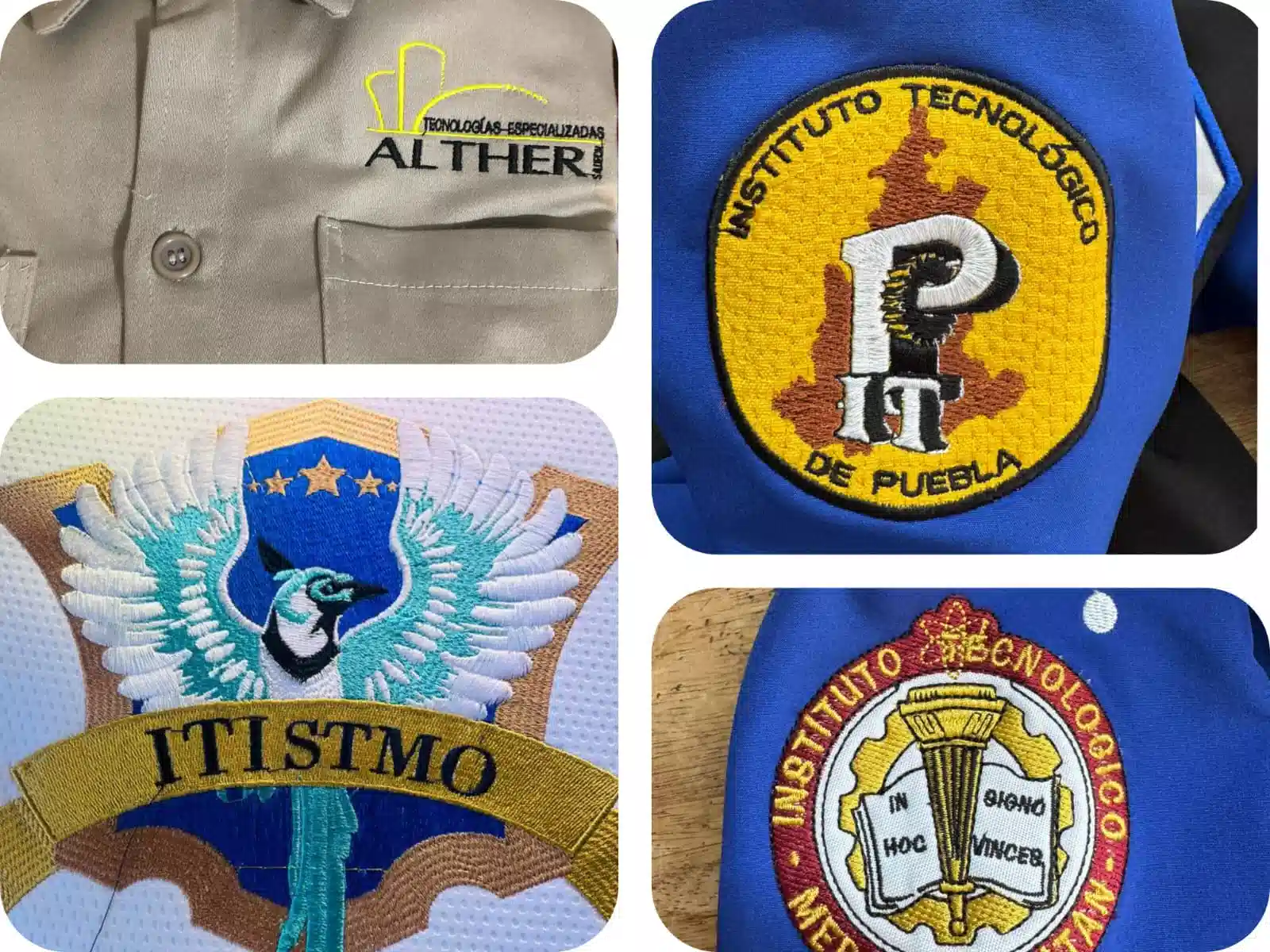 Parches bordados personalizados y bordado de logotipos profesional