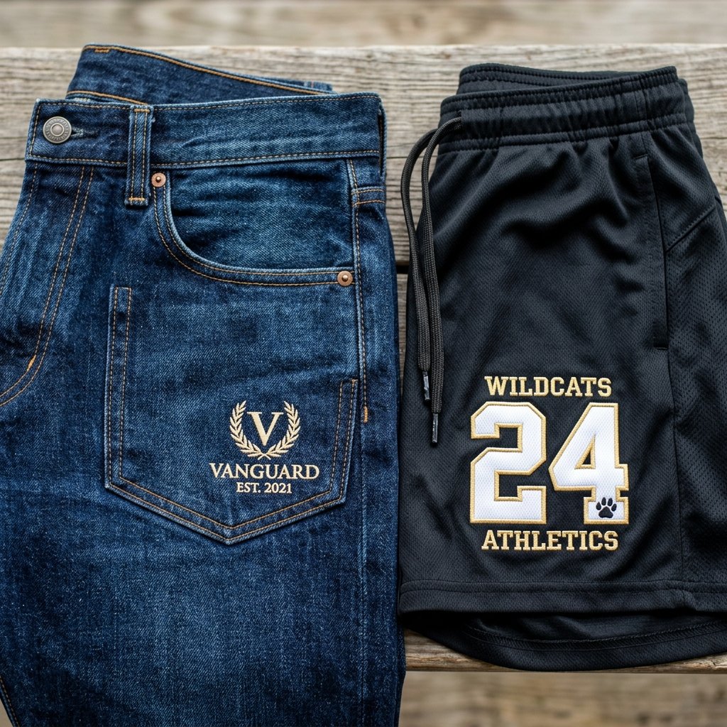 Pantalones personalizados, shorts bordados y ropa deportiva en Juchitán de Zaragoza — Bortex Bordados