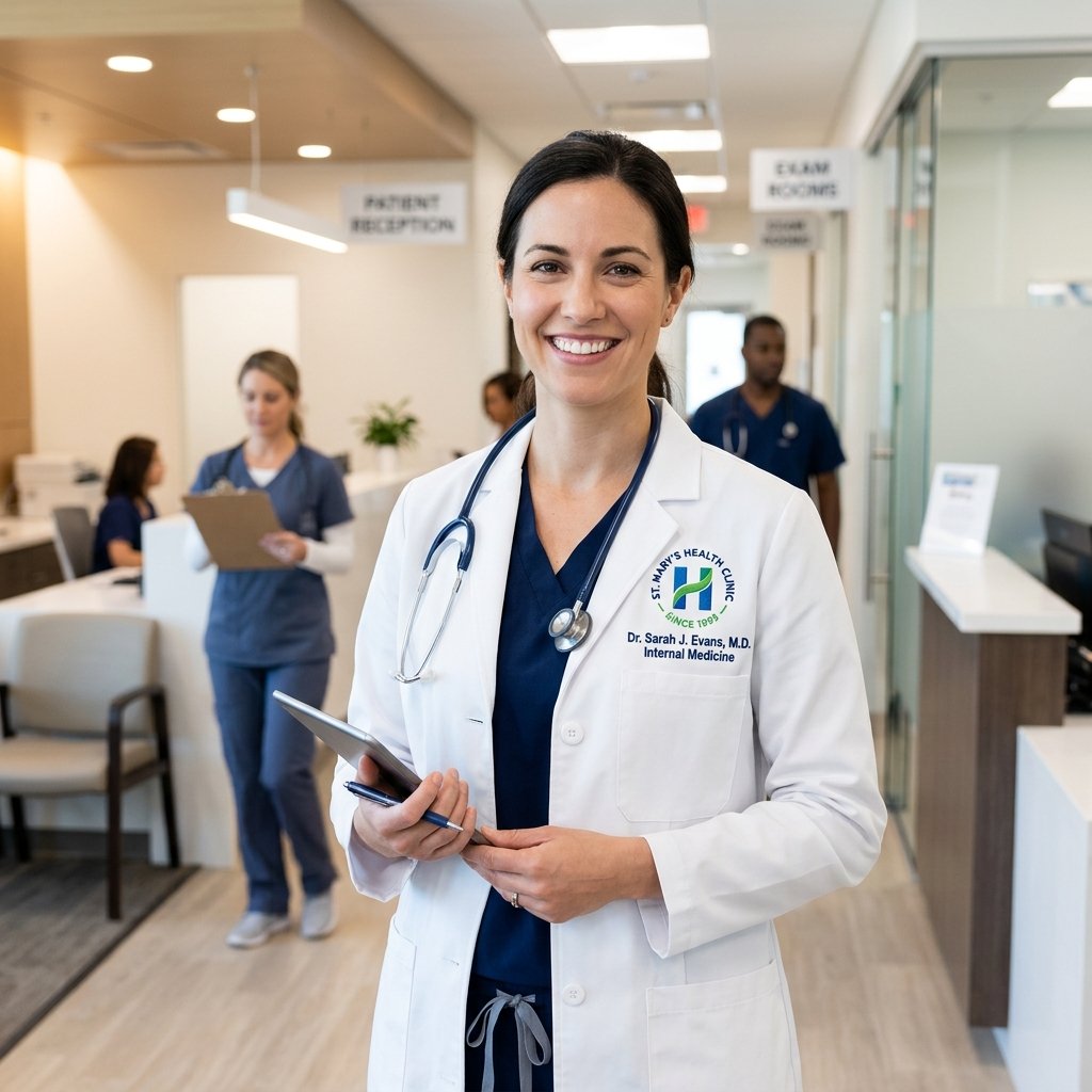 Uniformes médicos y de salud bordados para clínicas y hospitales del Istmo de Tehuantepec